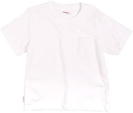 Kısa Kollu Tişört - Üst Tee Düz Renk-Bebek ve Yürümeye Başlayan Çocuk Gömlekleri-Rahat ve Rahat - %100 Pamuklu Yumuşak Malzemeler-Beyaz