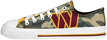 Washington Komutanları NFL Bayan Kamuflaj Alçak Üst Kanvas Ayakkabılar-11