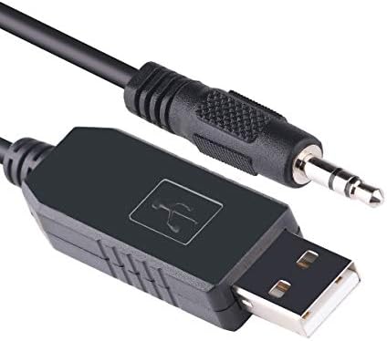 6FT USB RS232 için 3.5 mm AJ Ses Jakı Programlama Kablosu 5 v TTL uart Kablosu için Windows, Linux ve MAC OS (5 v Mantık