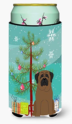 Caroline's Treasures BB4209TBC Merry Christmas Ağacı Bullmastiff Uzun Boy Hugger, Soğutucu Kol Hugger Makinede Yıkanabilir
