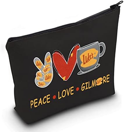 LEVLO Komik Kızlar Inspired Kozmetik Çantası luke'un Hayranları Hediye Barış Aşk luke'un Makyaj Fermuarlı kılıf çanta Arkadaş