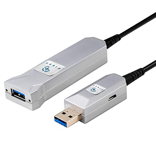 FIBBR USB 3.0 Kablosu A-Erkek-A-Dişi Aktif Uzatma Kablosu Kablosu, Yüksek Hızlı 5 Gbps Veri Aktarımı, Playstation, Xbox,