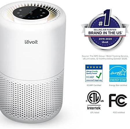 LEVOİT Hava Temizleyici Ev Büyük Yatak Odası ve Hava Temizleyicileri Ev Büyük Oda, Akıllı WiFi Alexa Kontrolü, H13 Gerçek