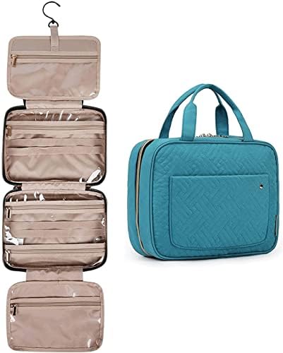 IRDFWH Suya Dayanıklı Makyaj kozmetik çantası Seyahat Organizatör Aksesuarları Yıkama saklama çantası (Renk : Gri, Boyut
