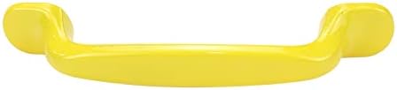 LC LİCTOP Sarı Mutfak dolap kolları Alüminyum Alaşım Karikatür Çekmece Pulls 130mm Mutfak Dolabı Donanım,96mm/3.78 Delik